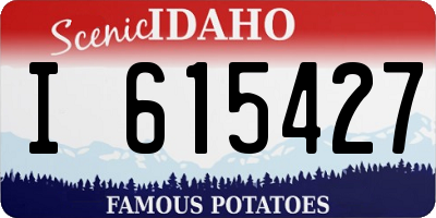 ID license plate I615427