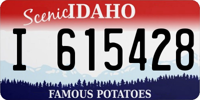 ID license plate I615428