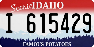 ID license plate I615429