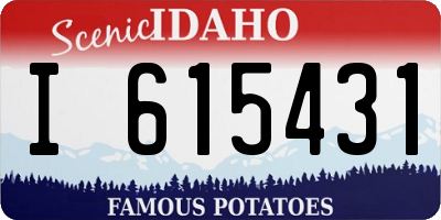 ID license plate I615431