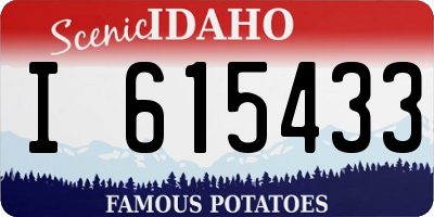ID license plate I615433