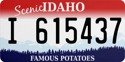 ID license plate I615437