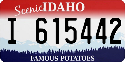 ID license plate I615442