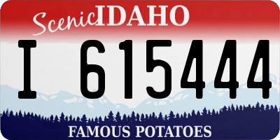 ID license plate I615444