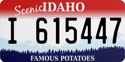 ID license plate I615447