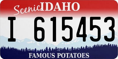 ID license plate I615453