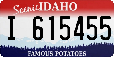 ID license plate I615455