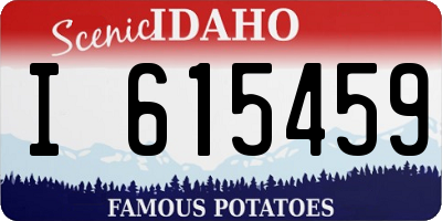 ID license plate I615459