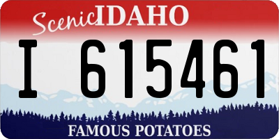 ID license plate I615461