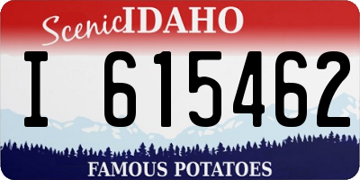 ID license plate I615462