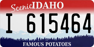 ID license plate I615464