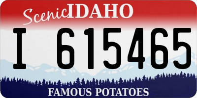 ID license plate I615465