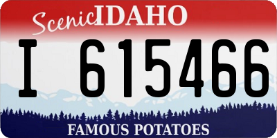 ID license plate I615466