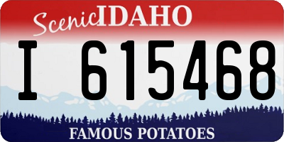 ID license plate I615468