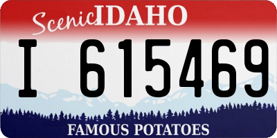 ID license plate I615469