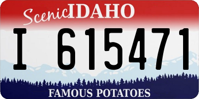 ID license plate I615471