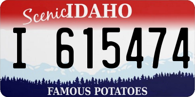 ID license plate I615474
