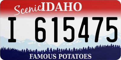 ID license plate I615475