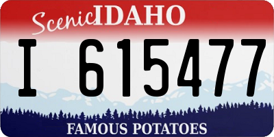 ID license plate I615477
