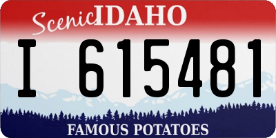 ID license plate I615481
