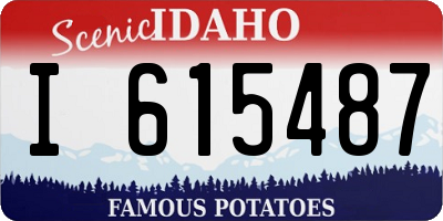 ID license plate I615487