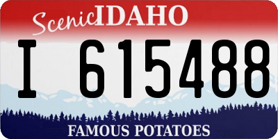 ID license plate I615488
