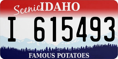 ID license plate I615493