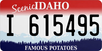 ID license plate I615495