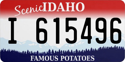 ID license plate I615496