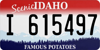 ID license plate I615497