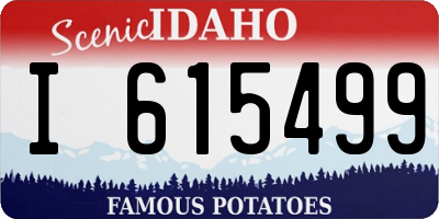 ID license plate I615499