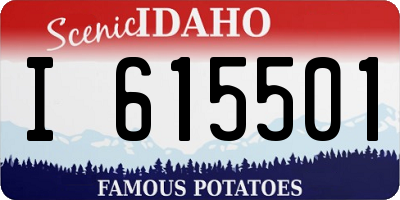 ID license plate I615501