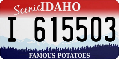 ID license plate I615503