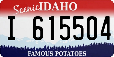 ID license plate I615504