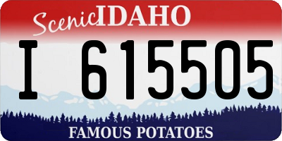 ID license plate I615505