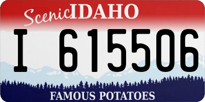 ID license plate I615506