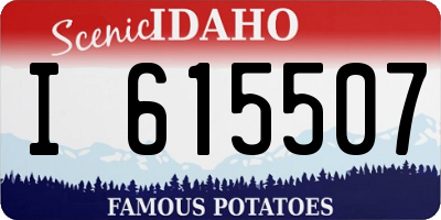 ID license plate I615507