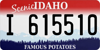 ID license plate I615510