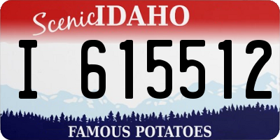 ID license plate I615512