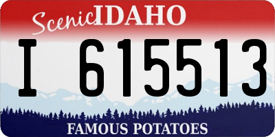 ID license plate I615513