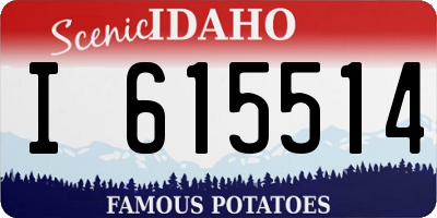 ID license plate I615514