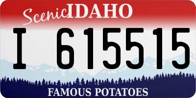 ID license plate I615515