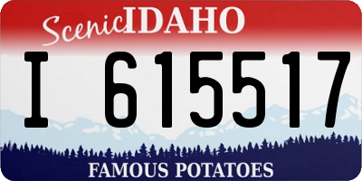 ID license plate I615517