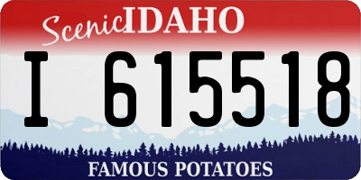 ID license plate I615518