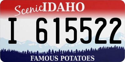 ID license plate I615522