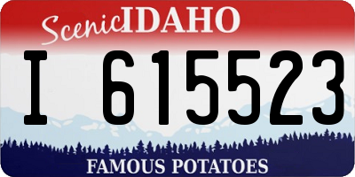 ID license plate I615523