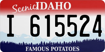 ID license plate I615524