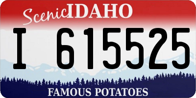 ID license plate I615525