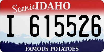 ID license plate I615526