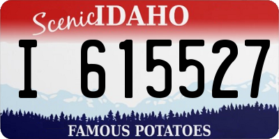 ID license plate I615527